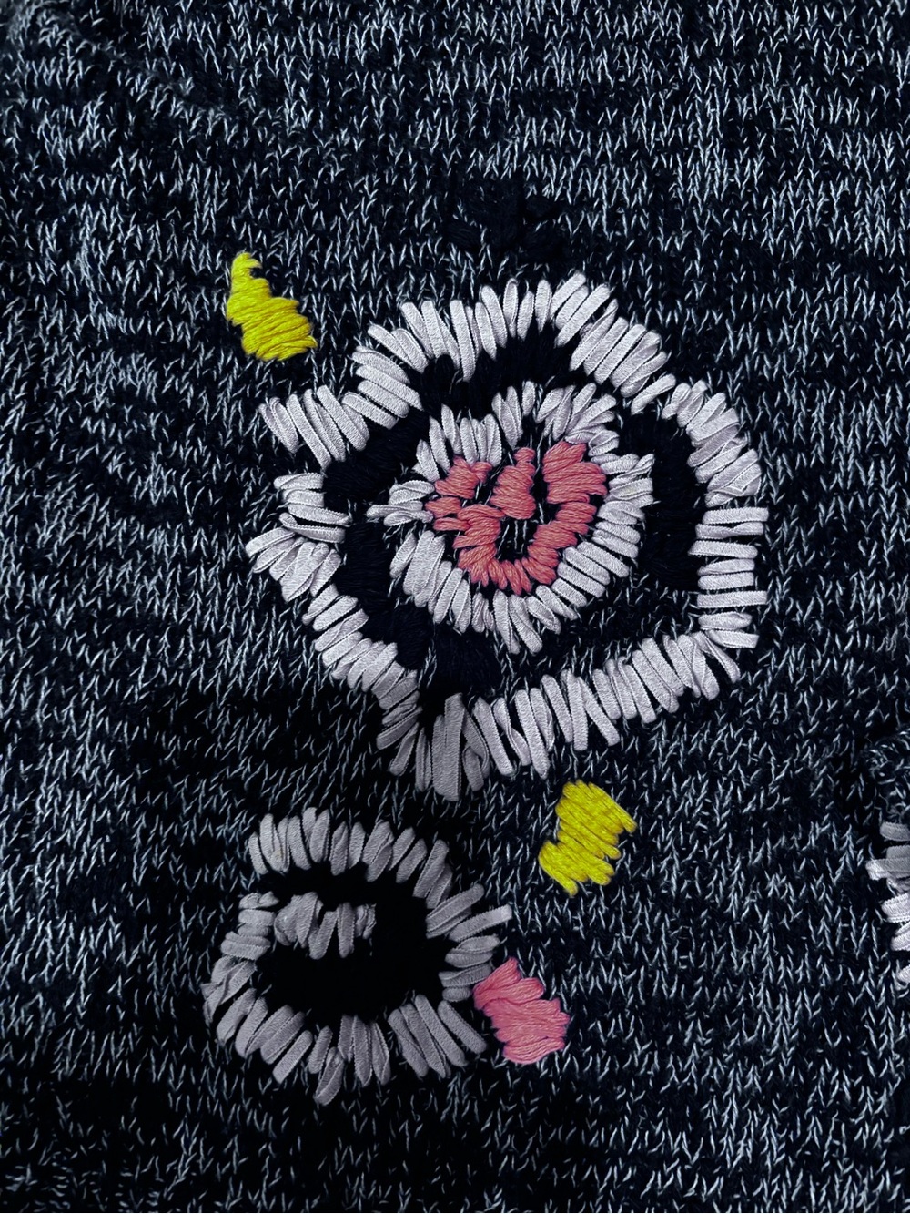 American Eagle marked floral embroidered sweater small - Picture 5 of 6